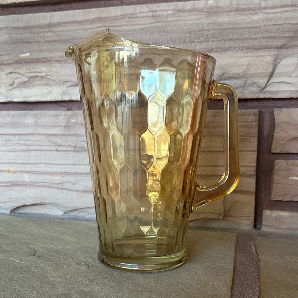 Vintage Mid Century Glass Pitcher
